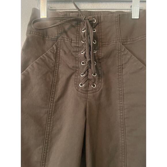 A.L.C Kyle High-rise Lace-Up Cropped Pants 0 - Picture 7 of 10